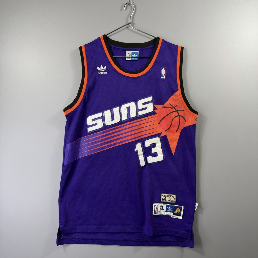 Phoenix Suns Jersey Mens XL Purple NBA Basketball Steve Nash 13 Adidas Hardwood